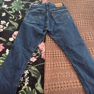 Levi's Dark Blue Straight Leg Women's Jeans